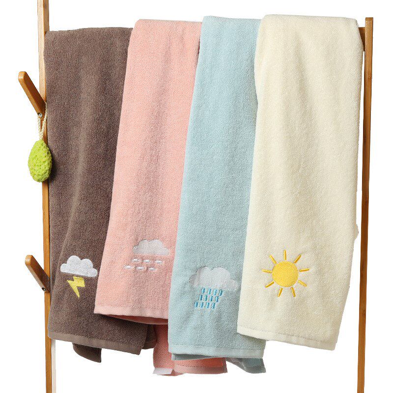 浴巾纯棉成人柔软男女情侣家用天气款吸水全棉洗澡巾加大加厚儿童