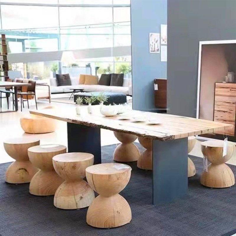 北欧原木凳酒店摆件创意矮凳原木茶几实木墩子树桩木桩凳黑色木墩,住宅家具,根雕凳子,淘宝优惠券,粉丝福利购,淘宝优惠卷