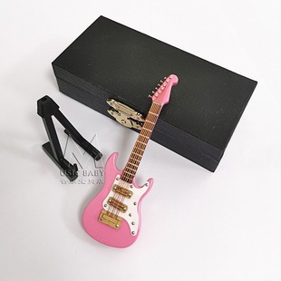 迷你电吉他模型摆件生日礼物娃娃乐器手办蛋糕小摆件可刻字电贝斯