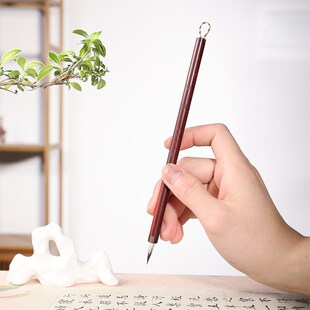 【徐新亮笔庄】春夜-秋雨 纯黑尖紫毫小楷文征明小行书瘦金体毛笔