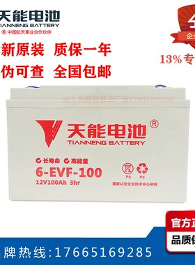 天能电瓶12V100A 丽驰 比德文 御捷电动四轮铅酸蓄电池6evf100
