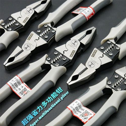 高硬进口尖嘴钳老虎钳子钢丝钳万用斜口钳剪线多功能电工虎口钳