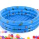 三环充气圆形游泳池婴幼儿宝宝戏水海洋球加厚家用室内可折叠泳池