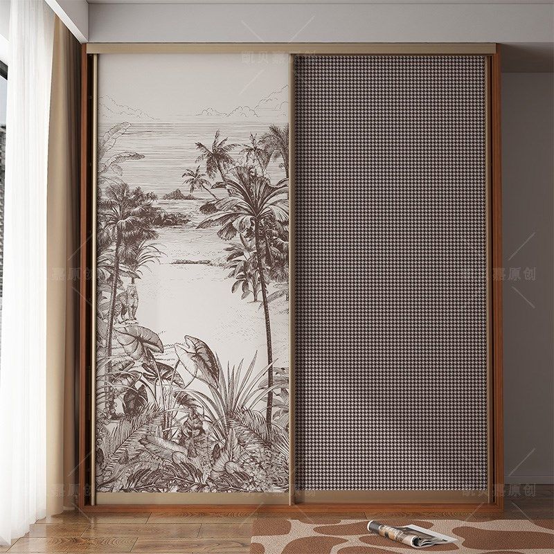 凯贝嘉复古法式装饰老式衣柜门贴画卧室橱柜改造家具贴纸自粘加厚,家居饰品,软装墙贴,淘宝优惠券,粉丝福利购,淘宝优惠卷