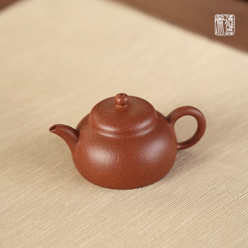 德弈斋宜兴紫砂茶壶茶具中式黄龙山原矿三十目降坡泥刘勤娣伴月