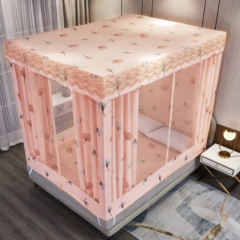 蚊帐床帘一体式带支架家用1.8m床蒙古包1.5全封闭拉链儿童防摔2米,床上用品,蚊帐,淘宝优惠券,粉丝福利购,淘宝优惠卷