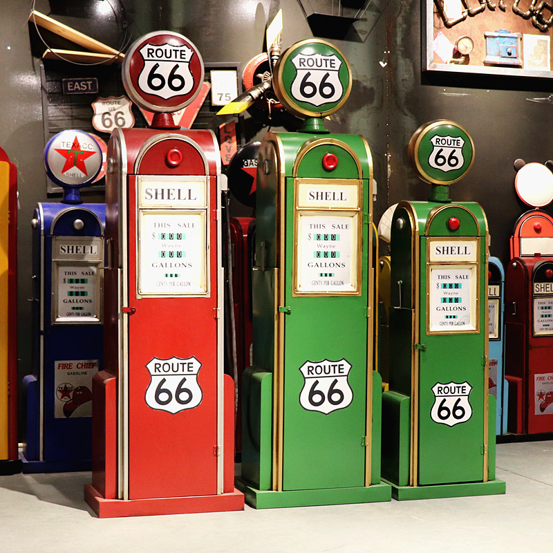 复古风格铁皮加油机模型摆件拍摄道具摆设品酒吧咖啡厅摆件装饰品,商业/办公家具,邮筒/信报箱,淘宝优惠券,粉丝福利购,淘宝优惠卷