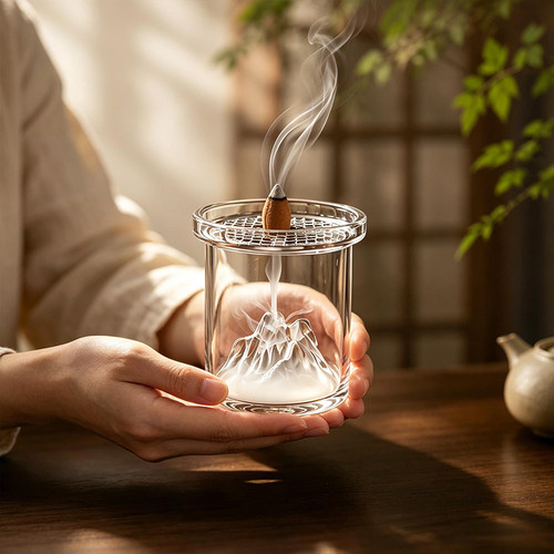 高硼硅玻璃中式家用香薰炉