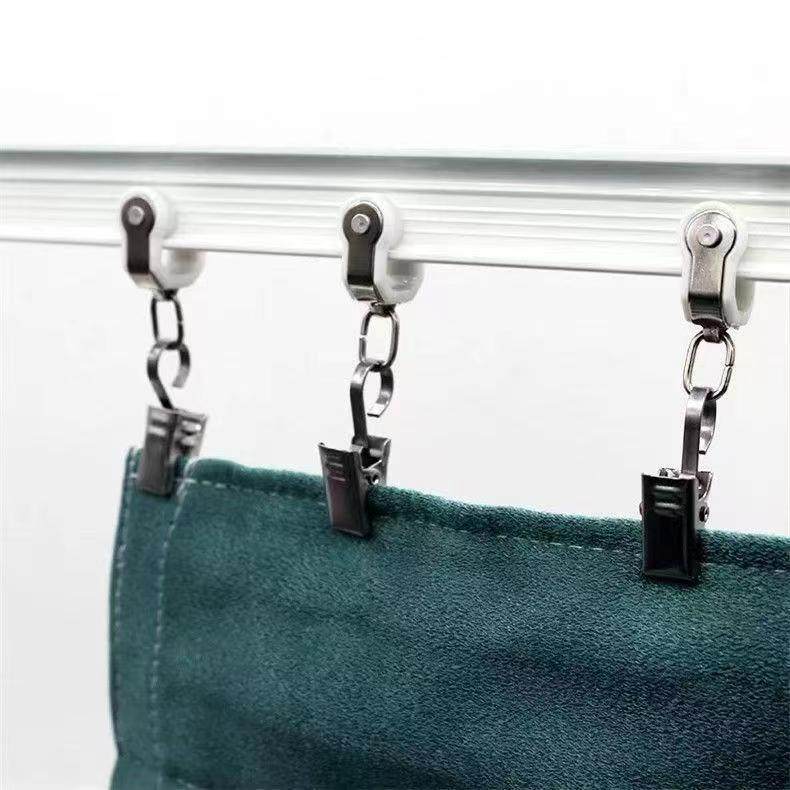 不锈钢夹子家用加厚强力浴帘夹子窗帘挂钩吊环窗帘环扣圈窗帘配件,居家布艺,窗帘杆/罗马杆,淘宝优惠券,粉丝福利购,淘宝优惠卷