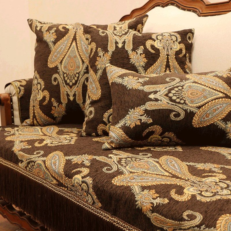 沙发垫四季通用欧式四季防滑中式雪尼尔冬季坐垫组合布艺全包套罩,居家布艺,沙发垫,淘宝优惠券,粉丝福利购,淘宝优惠卷