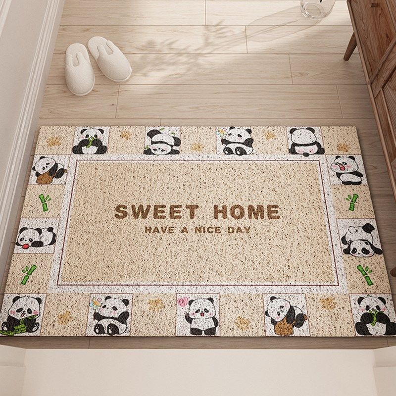 卡通可爱入户门地垫进门门口地毯pvc刮土蹭泥丝圈脚垫子换鞋玄关,居家布艺,入户地垫,淘宝优惠券,粉丝福利购,淘宝优惠卷