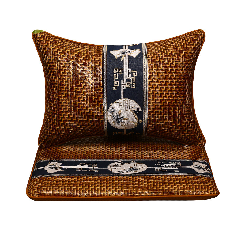 中式沙发坐垫椅子垫夏季凉席座垫实木圈椅餐椅垫藤席沙发垫子夏天