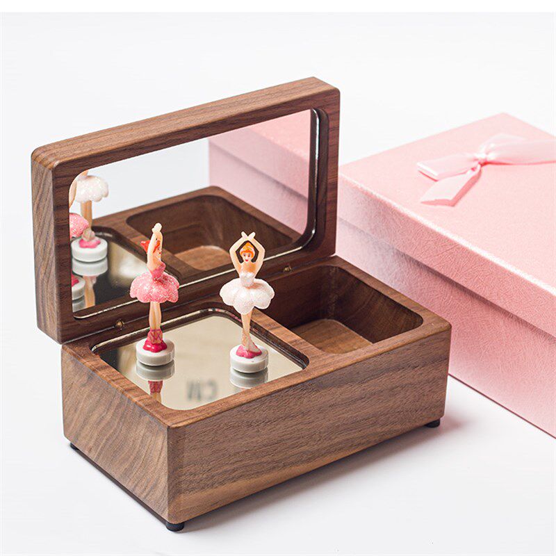 刻字木质制发条儿童音乐盒八音盒旋转跳舞芭蕾女孩公主音月盒摆件,家居饰品,音乐盒,淘宝优惠券,粉丝福利购,淘宝优惠卷