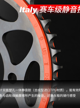 适用钱江追350 SRK350 赛600改装静音牙盘链轮佂和油封链条三件套