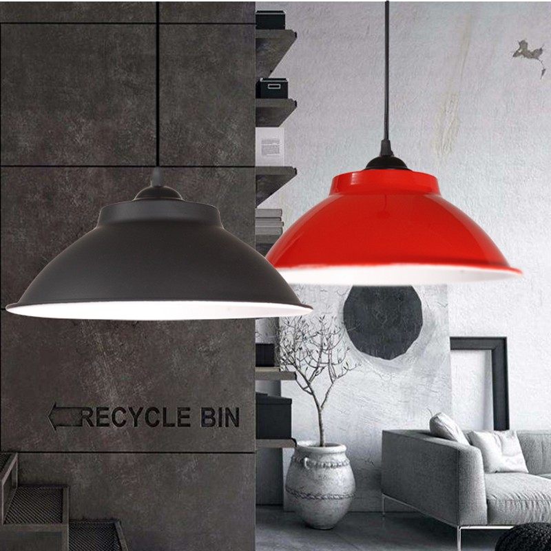 led工业风喇叭吊灯单头餐厅工矿灯罩办公室展厅健身房舞蹈房彩色,家装灯饰光源,客厅吊灯,淘宝优惠券,粉丝福利购,淘宝优惠卷