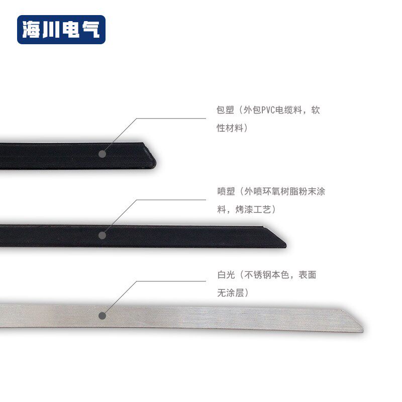 黑色喷塑304不锈钢扎带12MM耐低温抗老化光伏线槽盖板带