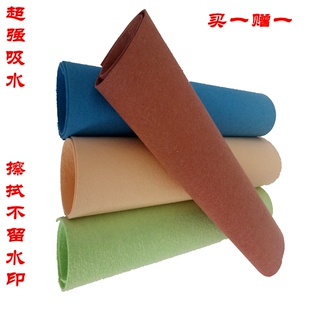 南韩洗车擦车巾多功能吸水强加厚仿鹿皮巾鸡皮布蓝色毛巾玻璃抹布