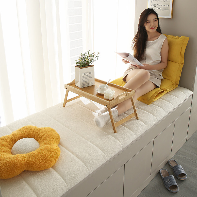 飘窗垫定制尺寸沙发扇窗台垫子异形阳台2023新款定做不规则可裁剪