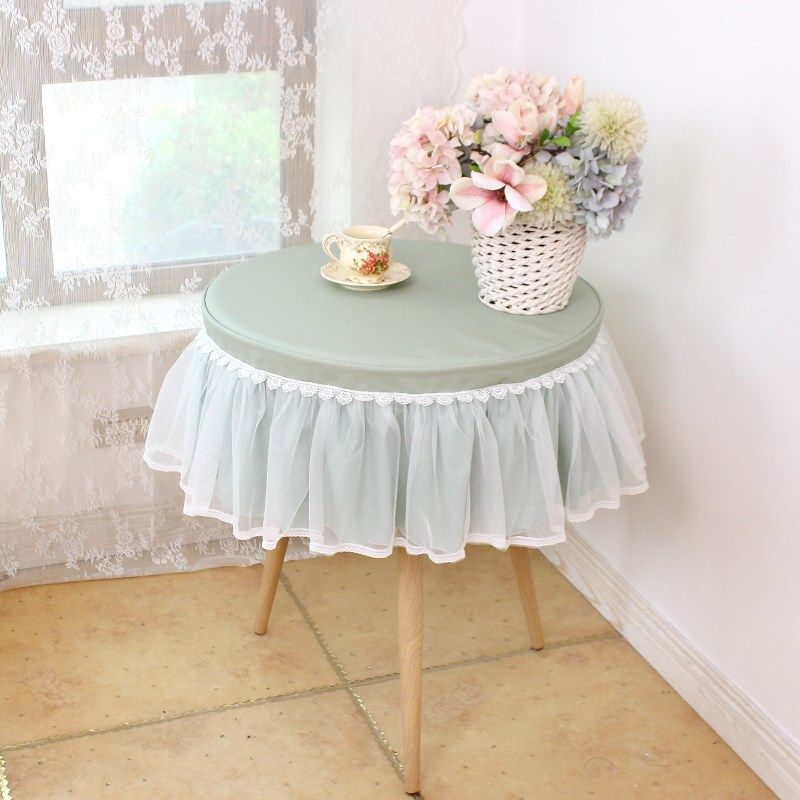 天青色哑光小羊皮防油防水防划伤皮革小圆桌布圆形桌罩茶几罩桌罩,居家布艺,桌布,淘宝优惠券,粉丝福利购,淘宝优惠卷