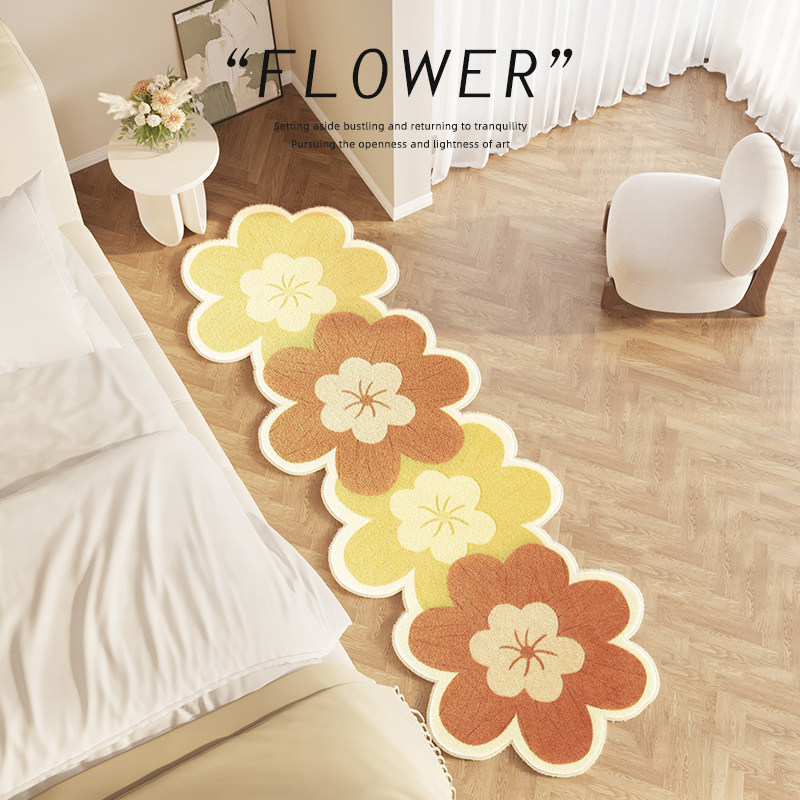 地毯卧室床边毯2023新款少女异形家用地垫房间床尾毯加厚长条可洗,居家布艺,床边毯,淘宝优惠券,粉丝福利购,淘宝优惠卷