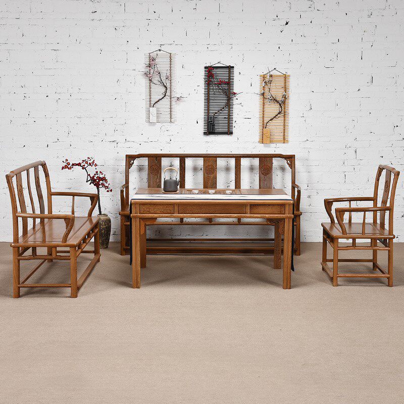 红木家具全鸡翅木沙发 仿古中式实木沙发组合 小户型客厅原木沙发,住宅家具,红木沙发,淘宝优惠券,粉丝福利购,淘宝优惠卷