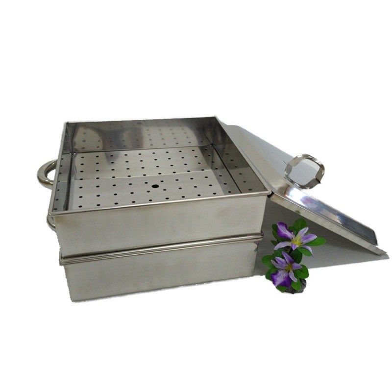 不锈钢方蒸笼身四方蒸笼蒸屉蒸格冲孔蒸笼身笼盖正方形水盆45cm,厨房/烹饪用具,蒸笼屉布/垫/纸,淘宝优惠券,粉丝福利购,淘宝优惠卷