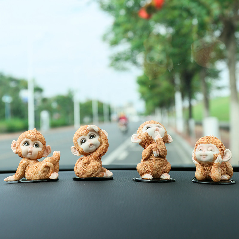 小猴子车内摆件创意可爱车载装饰品汽车上中控台高档2023新款女生,家居饰品,桌面摆件,淘宝优惠券,粉丝福利购,淘宝优惠卷