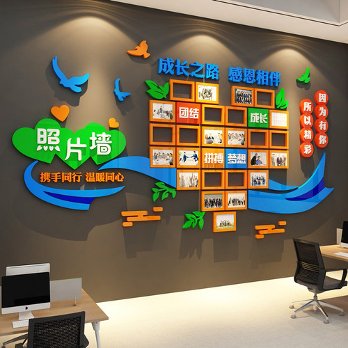 优秀员工团队风采展示墙荣誉榜办公室装饰品布置企业文化公司背景
