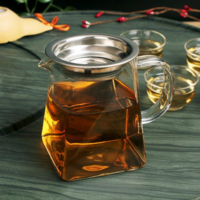 耐热透明玻璃公道杯茶海带把分茶器功夫茶具不锈钢过滤茶漏配件,餐饮具,公道杯,淘宝优惠券,粉丝福利购,淘宝优惠卷