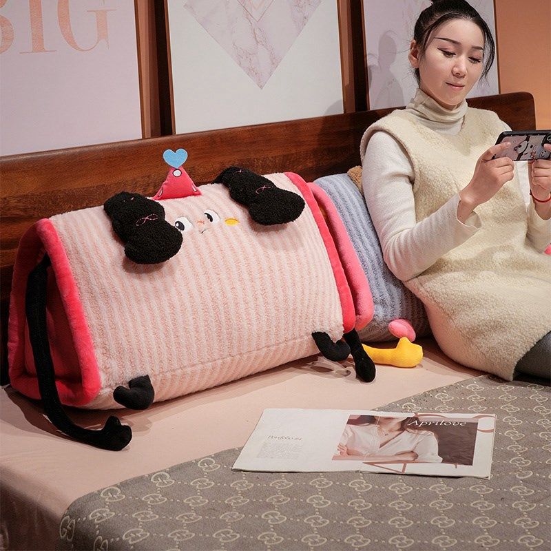 可爱狗狗腰垫床头靠背卧室软包大靠垫床上护腰靠枕飘窗抱枕可拆洗,居家布艺,床头靠垫,淘宝优惠券,粉丝福利购,淘宝优惠卷