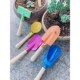 宝宝海边工具挖沙铲 实木沙滩玩具 去海边吧 儿童园艺铲子六件套