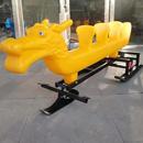 冬季 冰上龙舟四人手滑冰雪游乐设备赛冰球嬉雪场冰爬犁其他滑雪用