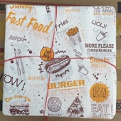 加厚汉堡纸防油纸一次性鸡肉卷包装 纸饭团纸托盘纸约900张商用