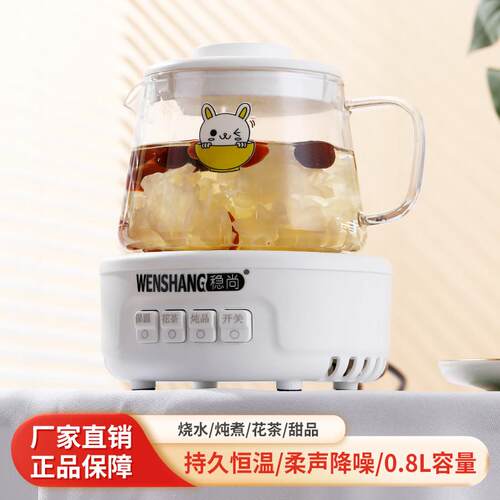 养生壶2024新款全玻璃煮茶器家用办公室多功能小型烧水壶花茶迷你