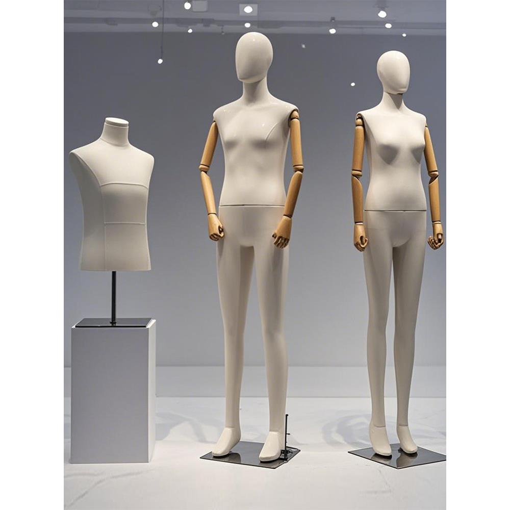 高端服装店男女模型道具全身橱窗服装人体模型人体模型货架展示架