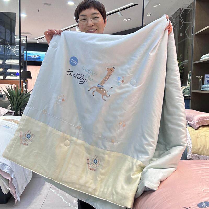 高端80莱赛尔天丝大豆纤维儿童夏凉被空调被夏季薄被学生卡通机洗