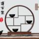 鸡翅木小博古架实木中式 多宝阁茶具茶杯架茶壶架古董摆件展示架
