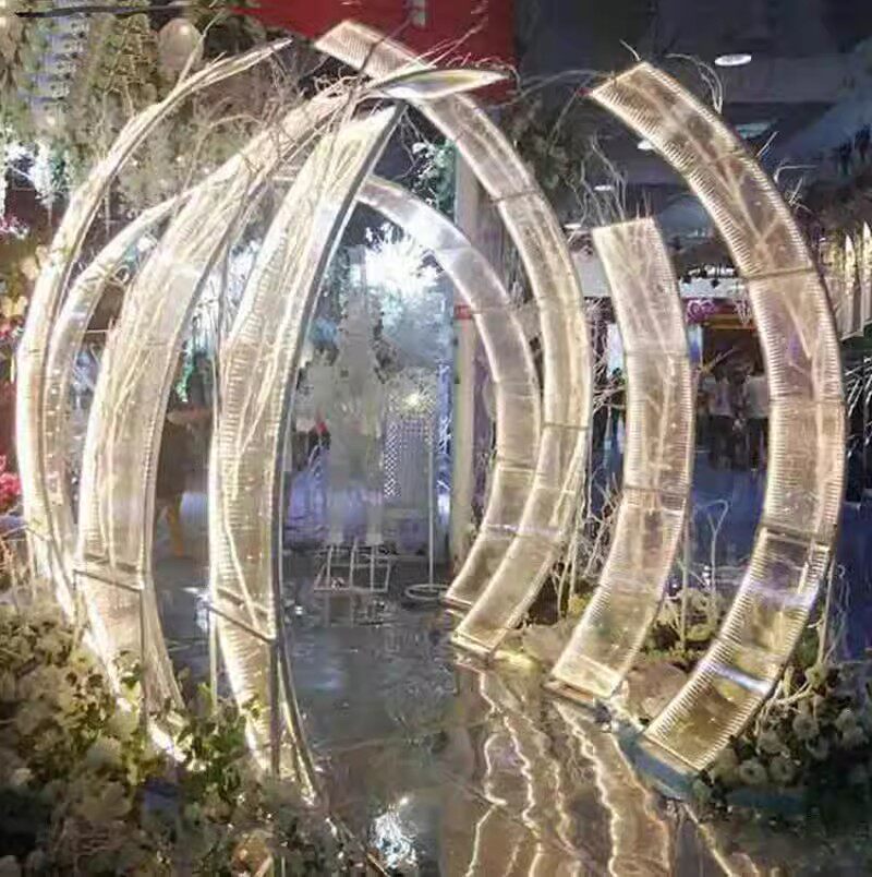 婚庆道具铁艺星光大道/PC酒店背景拱门t台路引舞台摆件装饰灯