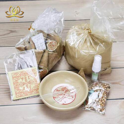 烟供食子喇荣七件套烟供环香薰粉塔香家用藏香薰香