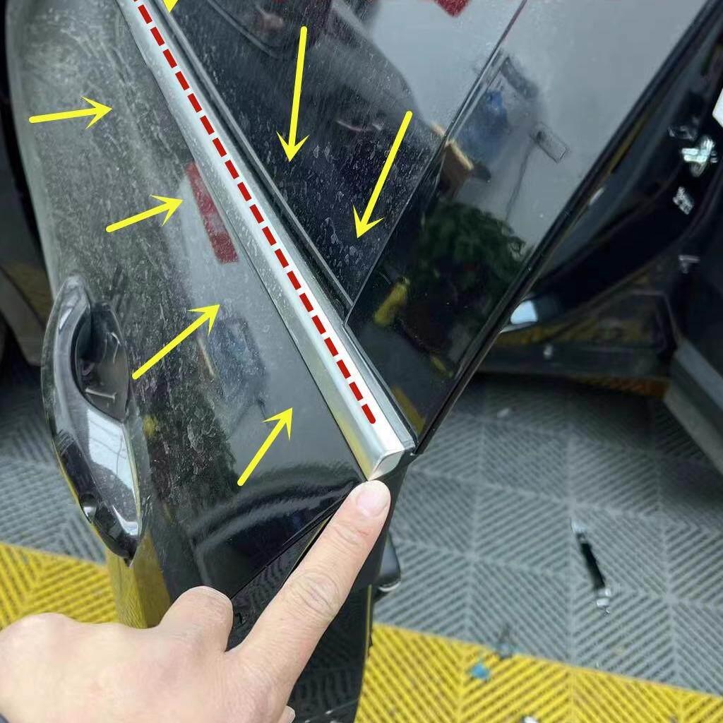 适配标致308 408车窗玻璃外压条切水密封防水胶条 车窗外挡水亮条