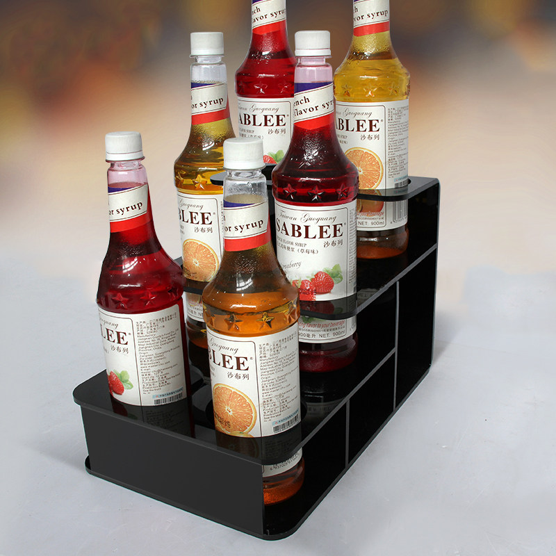 果露架咖啡店摆放架糖浆架果露陈列展示架