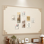 国风毛毡墙贴照片墙背景板毛毡板照片展示墙家庭创意相册墙拍立得