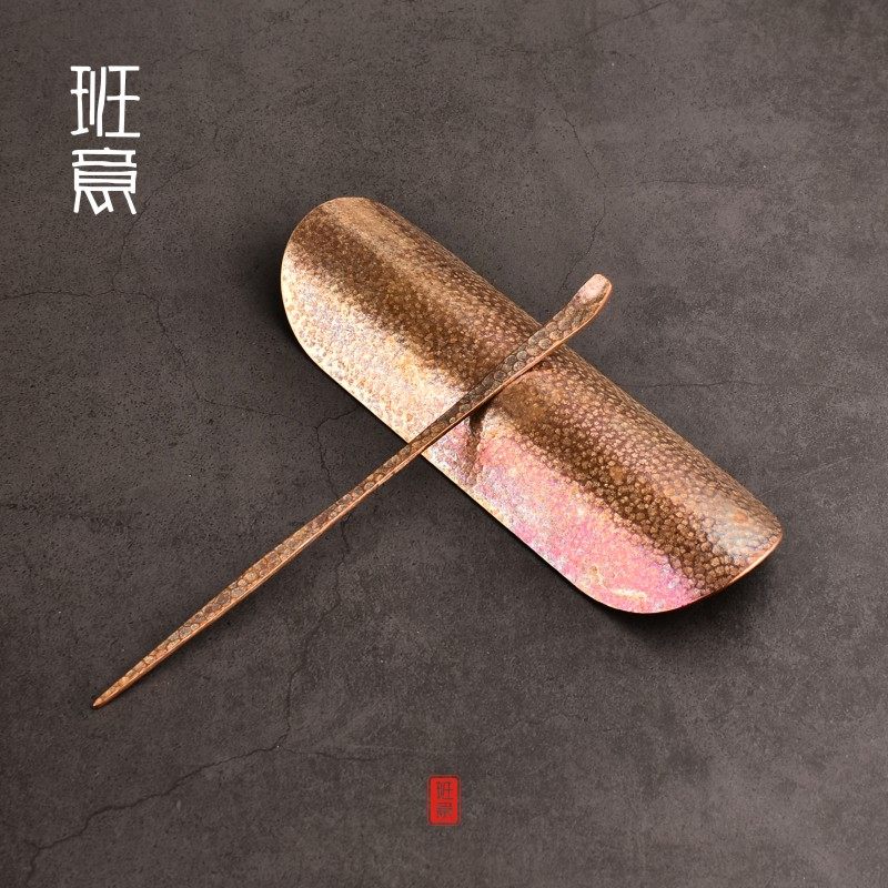 班意 老紫铜茶拨锤打茶则 两件套 茶则茶匙 茶道零配 功夫茶具,餐饮具,茶道/零配,淘宝优惠券,粉丝福利购,淘宝优惠卷