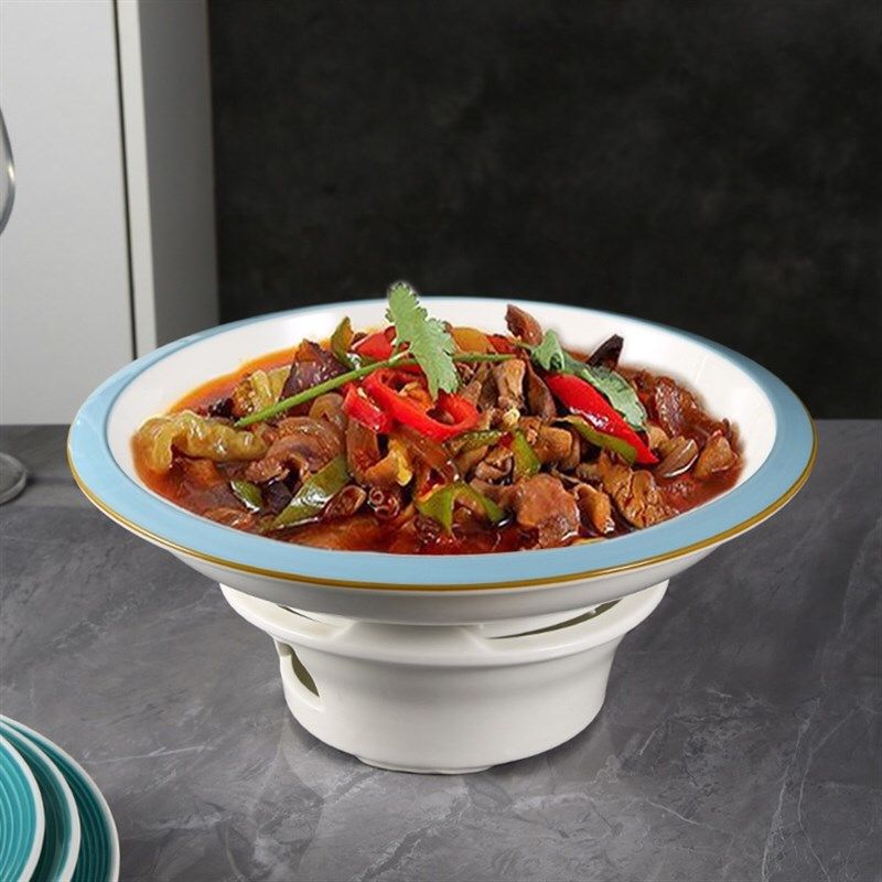 干锅酒精蜡烛加热炉子保温菜盘子酸菜鱼锅碗家用酒店餐具陶瓷明炉