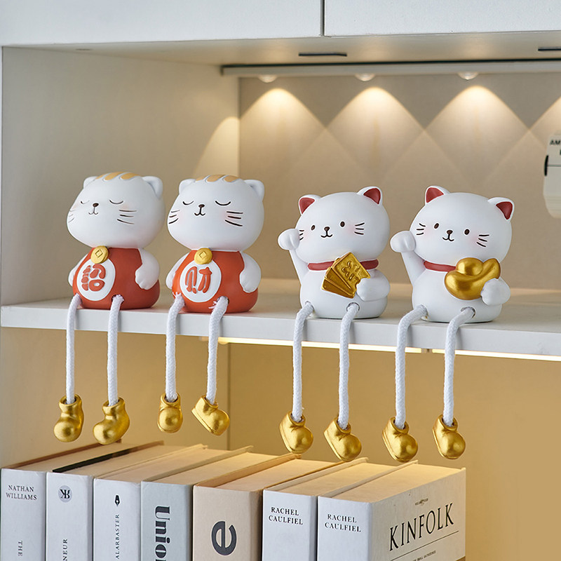 可爱吊脚娃娃桌面小摆件家居饰品创意客厅电视柜儿童房墙面装饰品,家居饰品,装饰摆件,淘宝优惠券,粉丝福利购,淘宝优惠卷