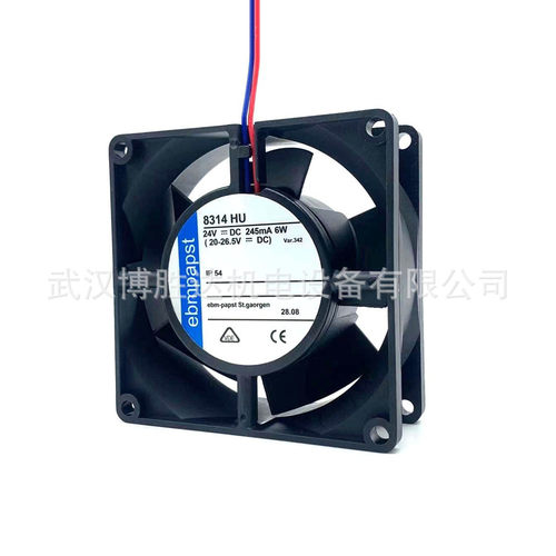 8314H 8314/2H EBM机柜散热风扇 24V 0.25A 6W 8032
