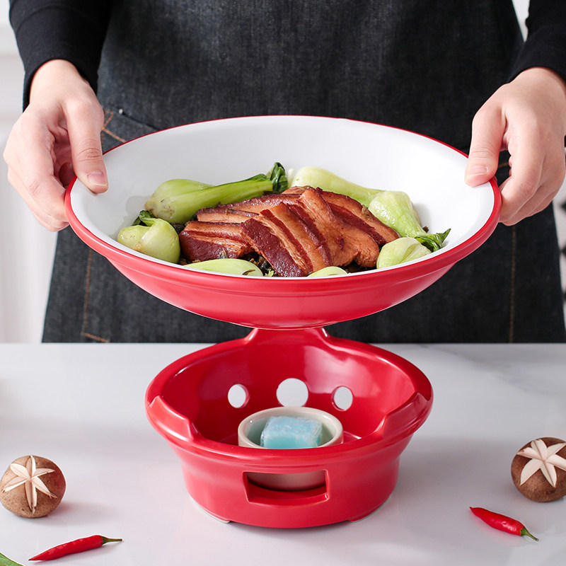 圆形陶瓷锅酒精炉砂锅小火锅固体耐高温干锅炖锅锅仔煲菜浅锅商用