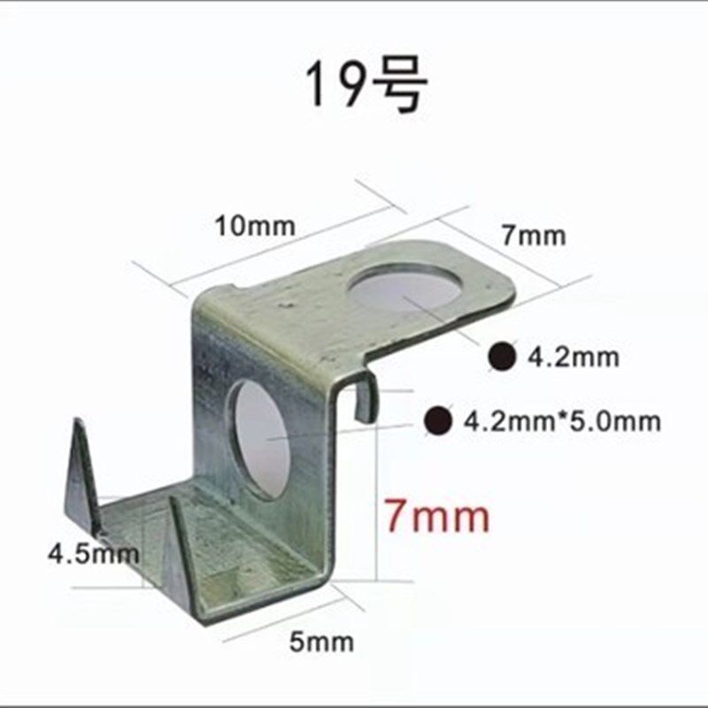 Z字发光字底板拖广告安装码 角码连接件不锈钢无边字安装3D字安装