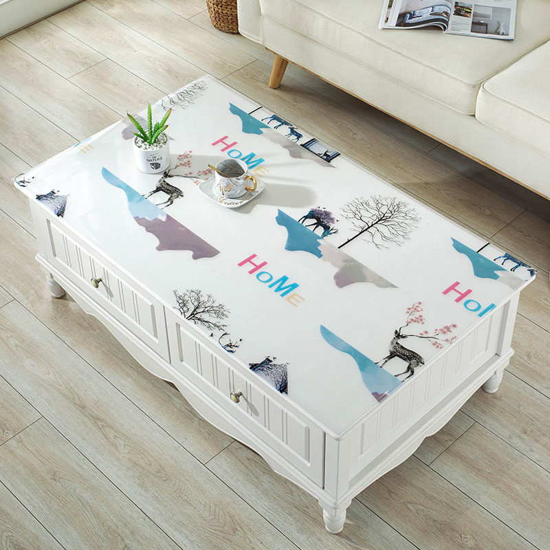 PVC软玻璃塑料桌布防水防油防烫免洗餐桌垫茶几垫电视柜鞋柜垫子