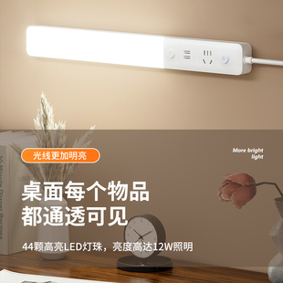 【红点设计奖】酷毙灯宿舍台灯学习专用大学生床头插座式灯管阅读